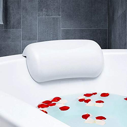 SPA Bath Pillow Non-Slip Bathtub Headrest Soft Waterproof Bath Pillows with Suction Cups Easy to Clean Bathroom Accessories (2pcs) - color: 2pcs