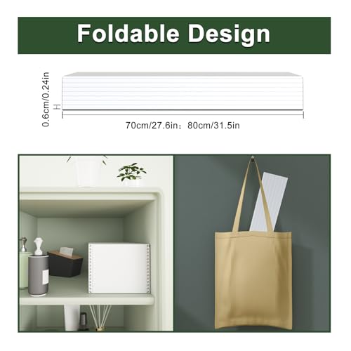 Bathtub Tray, Anti-dust Bathtub Cover, Bath Insulation Cover(67×31×0.24in) | Foldable PVC Shutter Bath Lid Fit Most Tubs, Can Store Wine Glass, Books, Tablets, Cellphones, White - size: 170x80x0.6cm