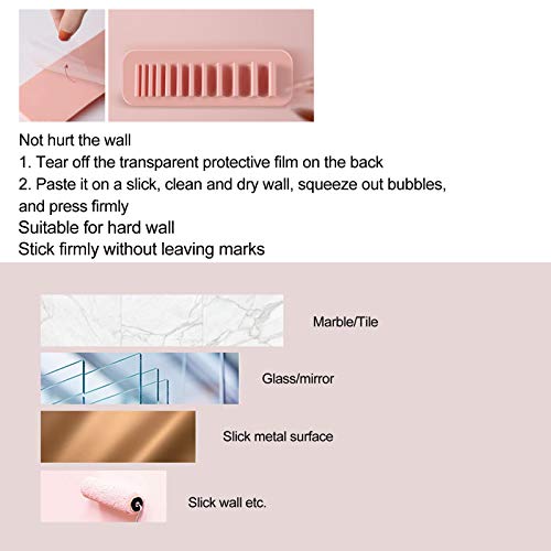 Silicone Makeup Brush Drying Rack, 2pcs Makeup Brush Storage Holder, Wall Mounted Toothbrush Storage Rack Organizer