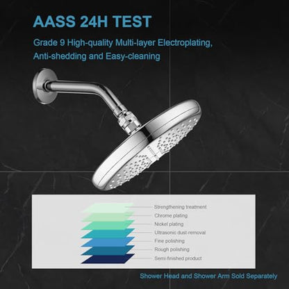 OFFO Shower Head Swivel Ball Adapter, All Metal Adjustable Shower Arm Extension Connector Universal Showering Component Solid Brass, Chrome - color: Chrome