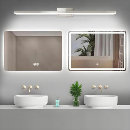 36 Inch LED Bathroom Vanity Light, Dimmable 36W 6000K Cool White | Brushed Nickel Over Mirror Light Fixture, Modern Wall Sconce, Relaxing Makeup Vanity Lighting - color: Cold White, size: 36 inch