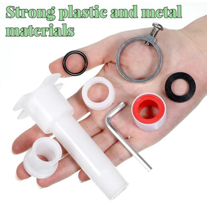 Four in One Tub Spout Adapter, Tub Spout Adapter Kit Universal Fits 1/2'' Copper Pipe, 1/2'' IPS and 3/4'' IPS Bathtub Faucet Adapters Slip Replacement Parts with Assembly Tool