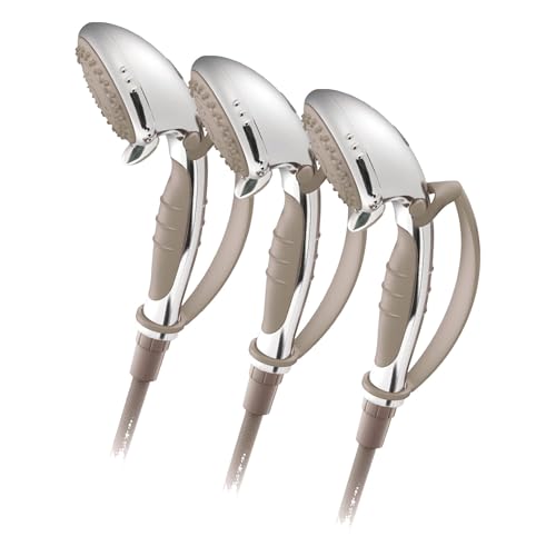 Moen Home Care Chrome Multi-Function Handheld Shower with Pause Control, DN8001CH (Pack of 3) - size: Pack of 3