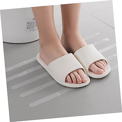 STOBOK 4 Sets of Non-Slip Bathroom Floor Strips Waterproof Anti-Slip Tape for Shower and Stairs 20 PCS Anti-Skid Stickers for Safety