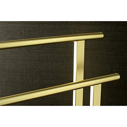 Kingston Brass SCC6037 Freestanding Double Towel-Rack, Brushed Brass - color: Brushed Brass