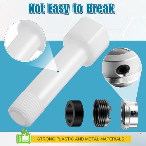 Dreyoo Four in One Tub Spout Adapter, Tub Spout Slip on Adapter | Threaded Bathtub Faucet Adapter Slip Fit for Copper, Compatible with 1/2"Copper Pipe, 1/2"and 3/4"Pipe Thread