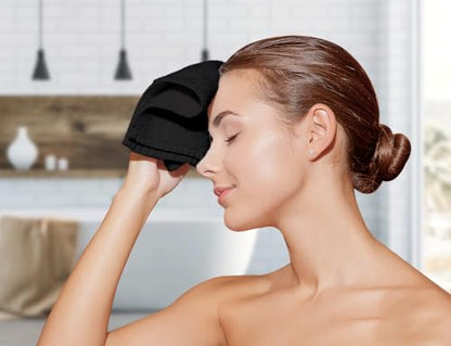 Avalon Towels Black Washcloths Bulk Pack of 36 (12x12 inches) - 100% Cotton Washcloths & Face Towels - Highly Absorbent & Soft Wash Cloths for Showering, Wash Rags for Body & Face Cloths - color: Black