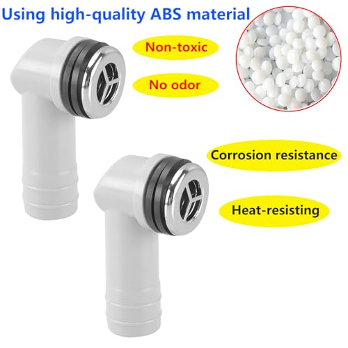 QRITY 2 Pack Round Overflow Head Sink Overflow Tube For Ceramic Marble Bathroom Kitchen Sink Accessories 29x29mm - style: Style-C