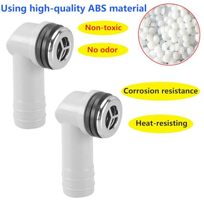 QRITY 2 Pack Round Overflow Head Sink Overflow Tube For Ceramic Marble Bathroom Kitchen Sink Accessories 29x29mm - style: Style-C