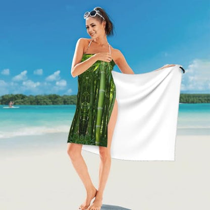 Bamboo Quick Dry Bath Towels - Super Soft Bath Towels for Home, Spa, Gym, Travel - color: Bamboo, size: 31.5"x63"