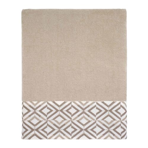Avanti Linens - Bath Towel, Soft & Absorbent Cotton (Harlow Collection, Linen) - color: Linen, size: Bath Towel