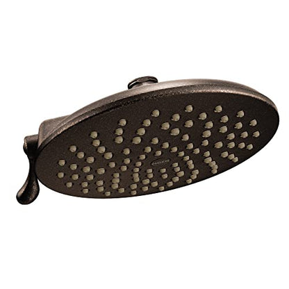 Moen S6320EPORB Velocity Eco-Performance Two-Function Rain Shower Shower Head with Immersion Technology, 8-Inch, Oil Rubbed Bronze - color: Oil Rubbed Bronze, style: Eco-Performance