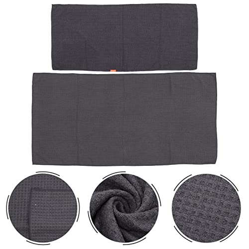 ABOOFAN 2pcs Bulk Bath Towels Waffle Bath Towels for Bathroom Quick Dry Soft No Fading