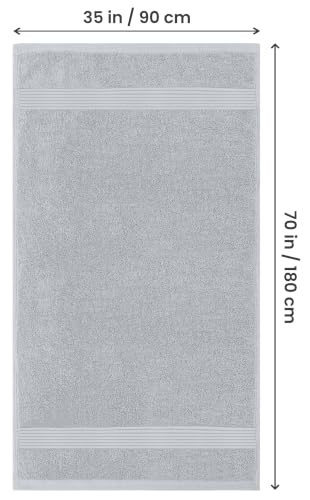 Utopia Towels Extra Large Bath Sheets, 2 Pack, 35x70 in, Cotton, Cool Grey | Soft Lightweight Ring Spun Cotton Shower Towel Set - Highly Absorbent, Quick-Drying, Extra Large Bath Sheets, Durable - color: Cool Grey