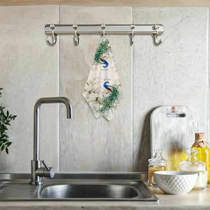 Elegant Peacock Kitchen Towels Decorative Tea Towel - color: Multi 1630
