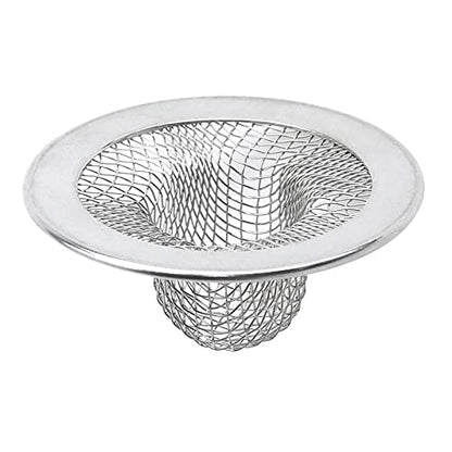 Antrader 2Pcs Kitchen Sink Strainers,2in Stainless Steel Mesh Round Filters | Bathroom Bathtub Wash Basin Garbage Disposal Basket Filter,Flange Rim Design, Easy to Take Out & Clean - size: 2-inch