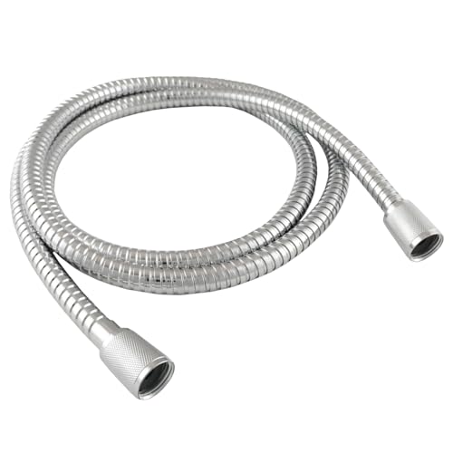 High Sierra® - Lead-Free Stainless Steel Shower Hose With Bio-Film resistant Silicone Inner Tube. Extremely Strong and Flexible-72 Inches. Polished Chrome - color: Chrome
