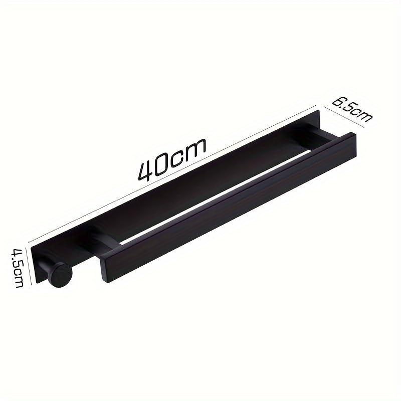 Stainless Steel Towel Rod Self Adhesive No Drill Towel Bar SUS304 Brushed Nickel Bathroom Towel Holder Silver Towel Racks - color: Silver