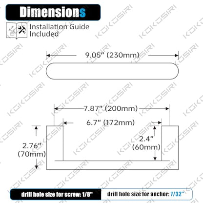 KOKOSIRI Towel Ring Holder Matte Black Hand Towel Bar for Bathroom Wall Mounted 9-Inch Towel Rack Stainless Steel Bathroom Hardware, B4010BK-L9 - color: Matte Black