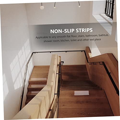 SOLUSTRE 36pcs Transparent Slip Bath Safety Stickers Adhesive Shower Treads for Bathtubs Floors Stairs Non Slip Strips Enhance Traction - size: 36 Pcs