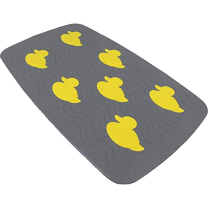 SafeLand Patented Non-Slip Bath, Tub, Baby Mat, TPR Material, Eco-Friendly, Non-PVC, Color Combo, Machine Washable, No-Odor, with Powerful Gripping Suction Cups, Duck-254 (16"x27") - color: Duck Gy