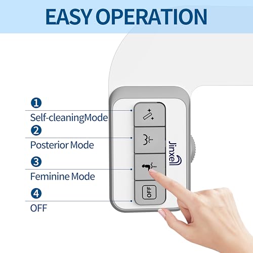 Bidet Attachment for Toilet Ultra-Slim Bidets for Existing Toilets, Non-Electric Bidet Toilet Seat Self-Cleaning Retractable Nozzles Badays for Toilets, Quick & Easy Installation Bedets