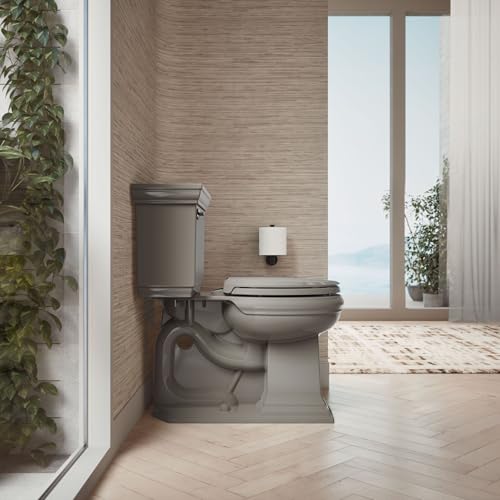 KOHLER 4639-RL-K4 Cachet ReadyLatch Round Toilet Seat Soft Close, Cashmere - color: Cashmere, size: Round