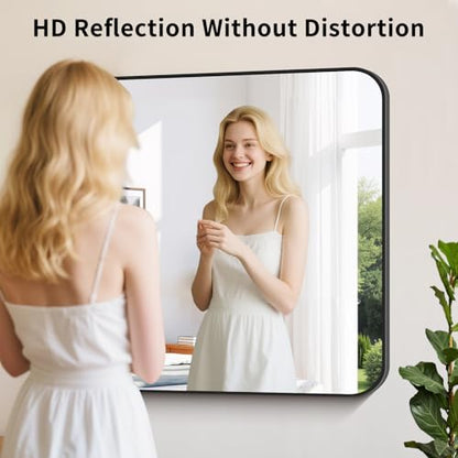 Koonmi Bathroom Wall Mirror,28x36 Inch Large Vanity Mirror for Over Sink - size: 36"L x 28"W