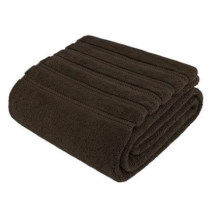 American Soft Linen 100% Cotton Luxury Turkish Towels, 35x70 XL Bath Sheet | Soft Absorbent Quick Dry OEKO Tex Standard 100 Certificated Durable Machine Washable Premium Hotel Quality - color: Chocolate Brown, size: 1 Piece set