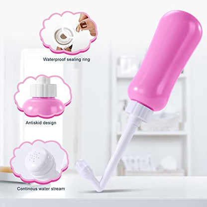 Portable Bidet Travel Large Capacity 15.8oz Personal Toilet Handheld Pink - color: Pink
