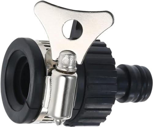 1 Set Black Universal Water Quick Faucet Adapter Tap Connection Garden Hose Pipe Fitting, Garden Hose Parts and Connectors, Hose Connectors and Accessories