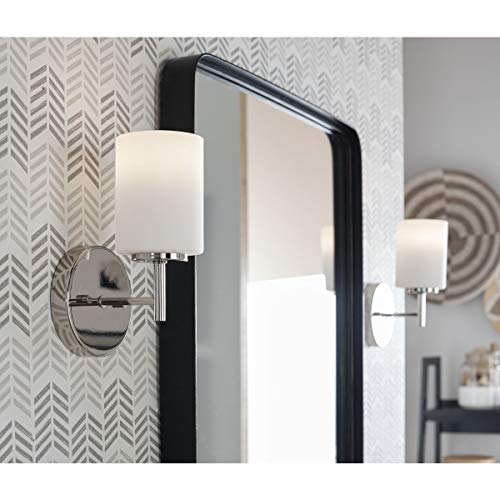 Progress Lighting P2131-104 Replay Bath & Vanity, 1-Light, Polished Nickel - color: Polished Nickel, size: 1-Light