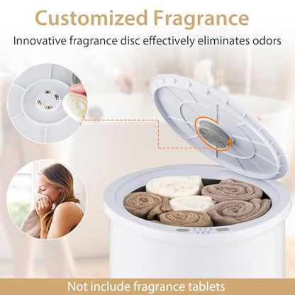 Towel Heating Bucket, Large Capacity, Uniform Heating, One-Button Control, Convenient Timing for a Warm and Comfortable Experience at Home or Spa