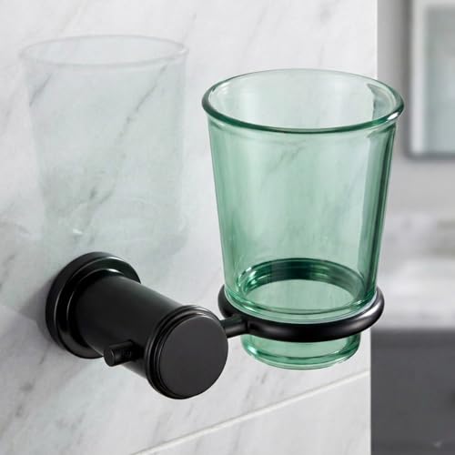 ECKOREA® Hair Line Bronze Tumbler Holder ECK-300C-BP, Tumbler Included, Durable Zinc Alloy, Wall-Mounted, Screw-in - size: ECK-300C-BP