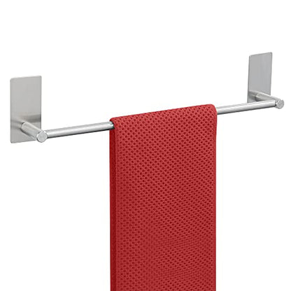 Alise Adhesive Towel Bar, 16 Inch Towel Racks for Bathroom SUS 304 Stainless Steel,Bathroom Towel Holder No Drill, Strong Self Adhesive Towel Bar, Brushed Nickel - color: Brushed Nickel, size: 16 Inch
