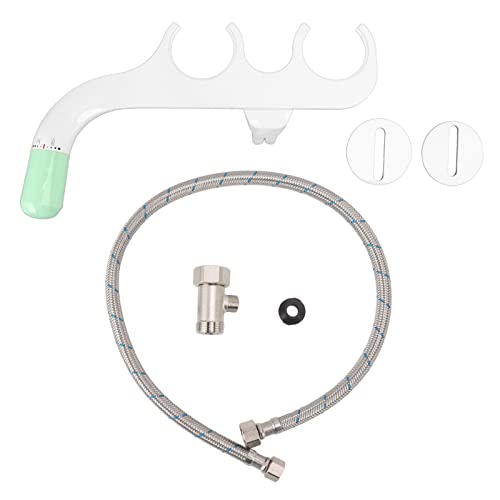 Hygienic Bidet Toilet Attachment Self Dual Nozzle Hot and Cold Water Non Electric Bidet Toilet Attachment with 7/8 Copper Tee Bidet Attachments