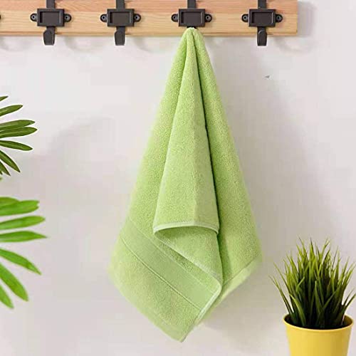 Lchkrep Bathroom Hand Towels (14x30 inch), Home Soft Cotton Super Soft Highly Absorbent Hand Towels for Bath, Hand, Face, Gym and Spa (Green-2PACK) - color: Green-2pack