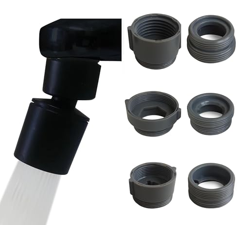 Rotating Faucet Aerator Extender,Nozzle Faucet Adapters, Universal Splash Filter Kitchen Tap Extension, Kitchen Sink Tap Head (Matte Black) - color: Matte Black