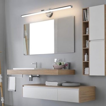 KAISITE Brushed Nickel Modern Bathroom Light - 39 Inch Dimmable 5CCT LED Vanity Light for Restroom - color: Brushed Nickel, size: 39 Inch