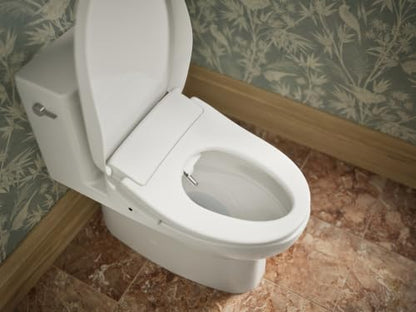 Kohler 39400-0 PureWash E835 Round-Front Electric Bidet Toilet Seat with Handheld Remote Control, Adjustable Position, Temperature and Pressure, Self Cleaning, Heated Seat, Warm Water + Air, White - size: Round