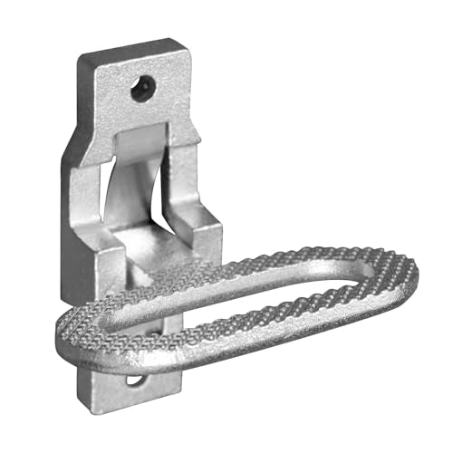 Buyers Products B2797Z Zinc Folding Safety Step & Grab Handle, Silver | Adds A Secure Step Or Grab Handle, Then Folds Flat For Safer Travel And Easy Access On Trucks, Trailers, Buses, And RVs - size: 1 Count, style: Zinc