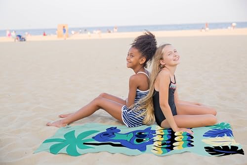Jay Franco Disney Lilo & Stitch Kids Bath Pool Beach Towel - Super Soft & Absorbent 100% Cotton Towel, Measures 28 x 58 - color: Teal - Lilo & Stitch