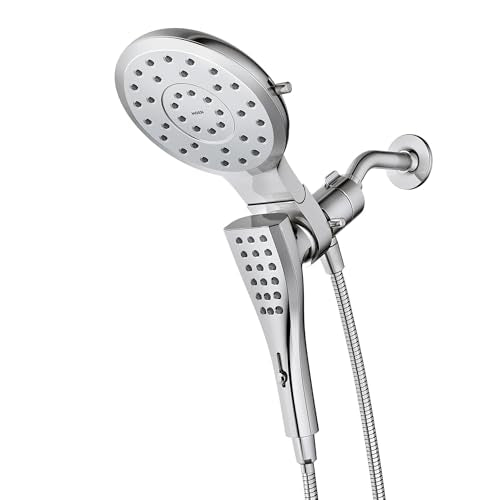 Moen Verso Magnetix Handheld & Rain Shower Head Combo, Chrome | 8-Function Handheld, 7-Inch Rain Shower Head, Detachable with 72-Inch Metal Hose, Model 220C3 - color: Chrome