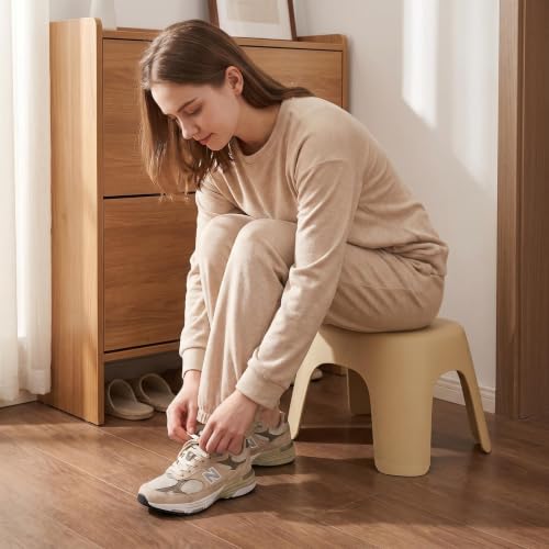 Plastic Bath Step Stool, ABS Shower Stool with Non-Slip Base for Bathroom, Kitchen, Home, Blue - color: Blue