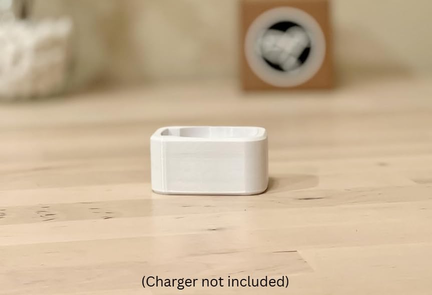 Burd - Electric Oral-B Tooth Brush Wall/Outlet Holder/Mount/Cord Organizer (Charger not Included), White