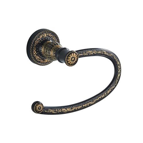 Vintage Style Antique Toilet Roll Paper Holder Retro Tissue Holder Wall Mounted Bathroom Hardware - color: Antique Black-toilet Paper Holder
