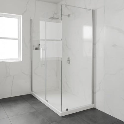 OVE Decors 60x32" Shower Base, White - size: 60 x 32, style: Side Drain