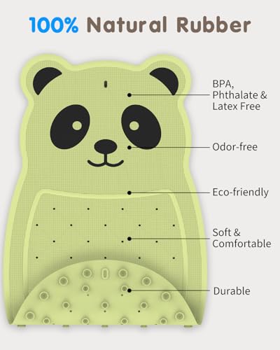 Safe Bath Solution, Bathtub Mat Non Slip for Babies, Toddlers, Kids & Pets, Natural Rubber BPA-Free Low Odor Safer Than PVC, Machine Washable, Suitable for Bathroom, Garden, and Hotel Tubs, Green - color: Green