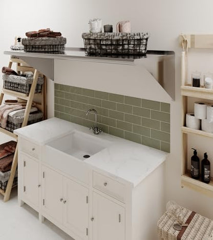 AmGood 24 in. x 60 in. Stainless Steel Wall Shelf | NSF | Metal Shelving | Garage, Laundry, Storage, Utility Room | Restaurant, Commercial Kitchen - size: 24 in. x 60 in.