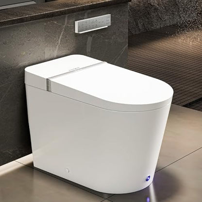 Smart Toilet with bidet built in, Auto Open Close(CD-K010) | Bidet Toilet with Wider Heated Seat, Warm Water, Foot Sensor Auto Flush, Japanese Toilet for Bathroom with Remote Control - color: CD-K010